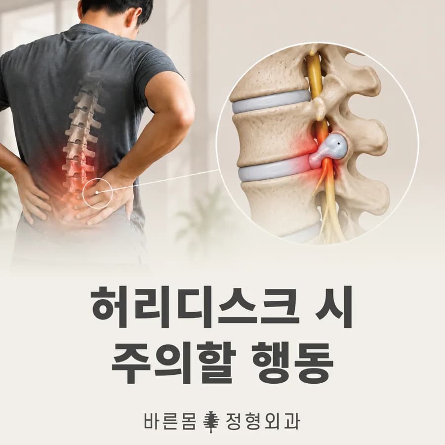 허리 디스크관리, 통증이 반복될 때 먼저 줄여야 할 생활 습관들 1